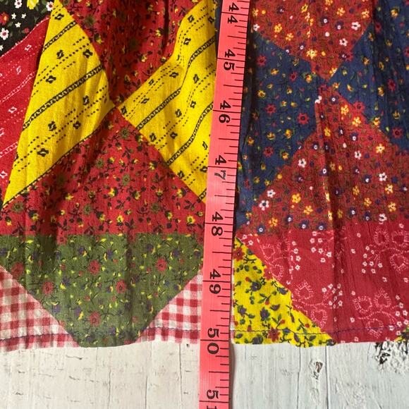 Doen Nicoletta Patchwork Print Organic Cotton Midi Dress Size XS - Picture 11 of 13